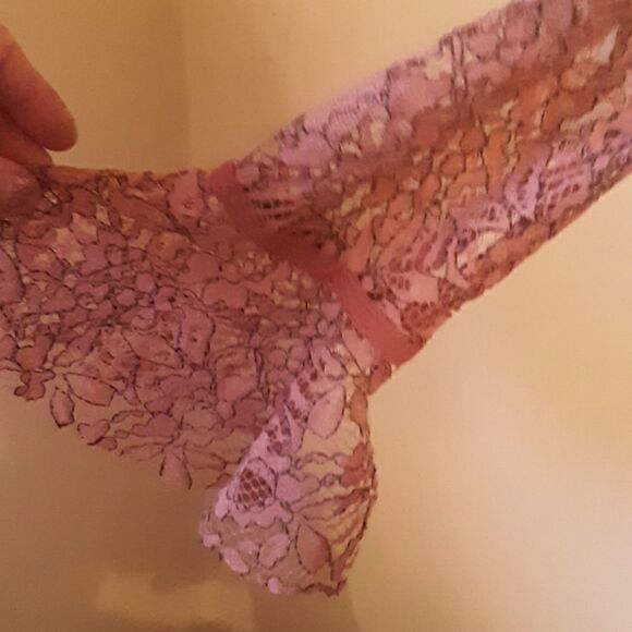 🤩HOST PICK! 🤩 NWT FREE PEOPLE DUSTY MAUVE TELLTALE LACE DRESS SMALL 💥💥💥💥💥 - Picture 9 of 14